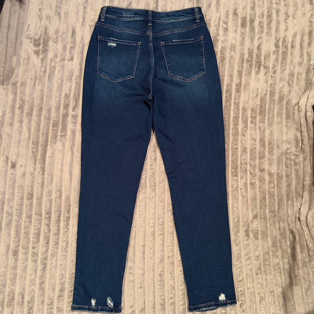 Vervet Los Angeles High Rise Distressed Skinny Jeans Dark Wash VT1196 Size 29 - Picture 8 of 8